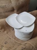 * 25+ square white plates