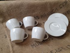 * 10 x coffee cups and saucers