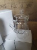 * 4 x glass tea pots