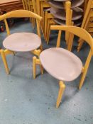 * 10 x chairs; yellow frame, grey pad