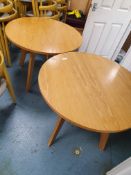 * 2 x large solid round tables