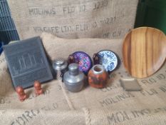 * selection of canisters and display items
