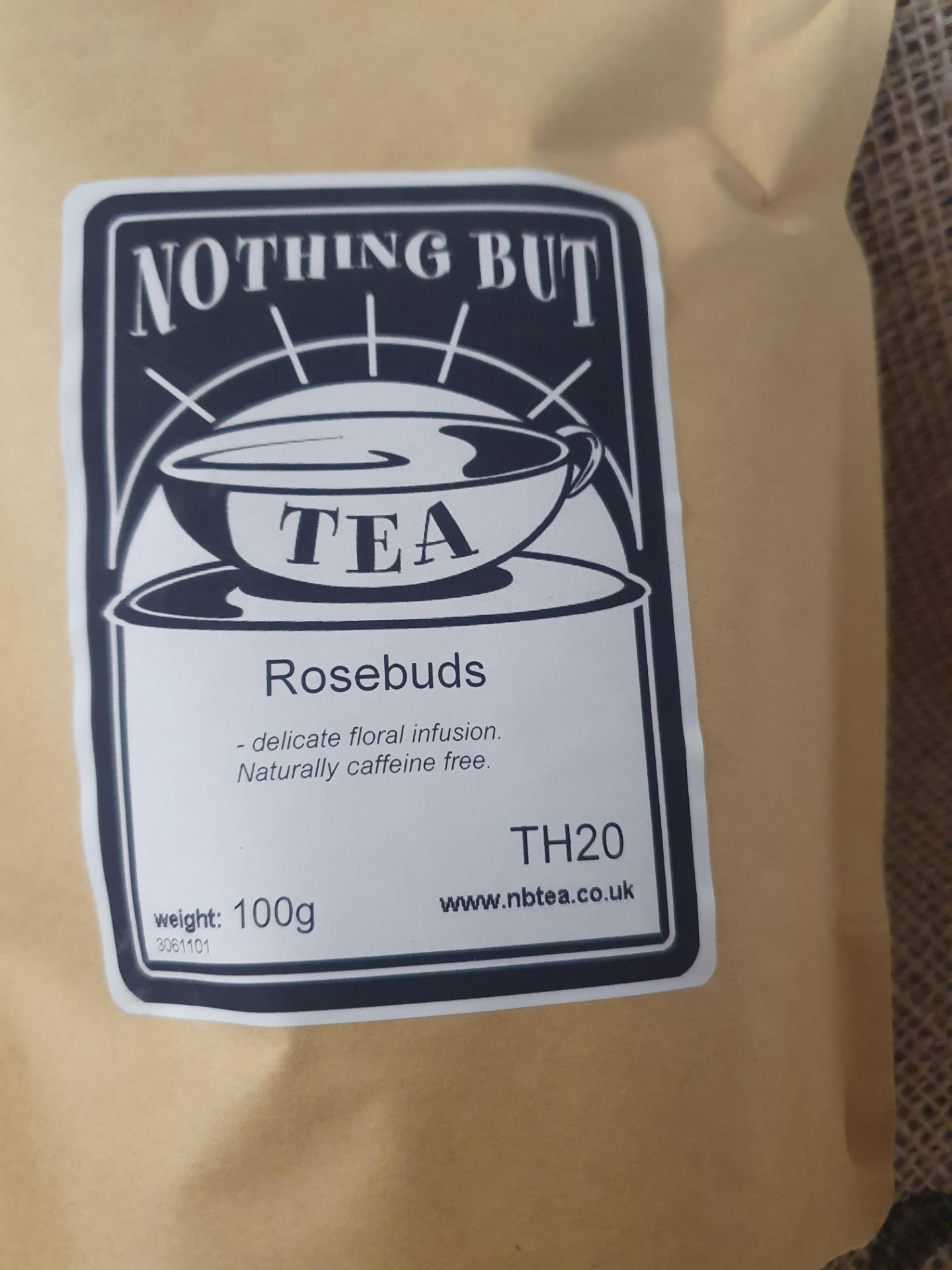 * 4 x 100g Rosebuds loose leaf tea - Nothing But Tea - Image 2 of 2