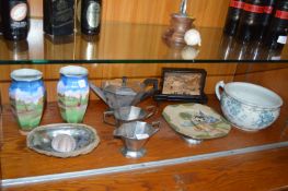 Decorative Pottery, Shells, Plated Ware, etc.