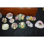 Floral Ceramic Posies Including Shelly etc.