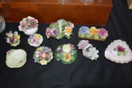 Floral Ceramic Posies Including Shelly etc.