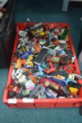 Large Crate of Diecast Toy Cars etc.