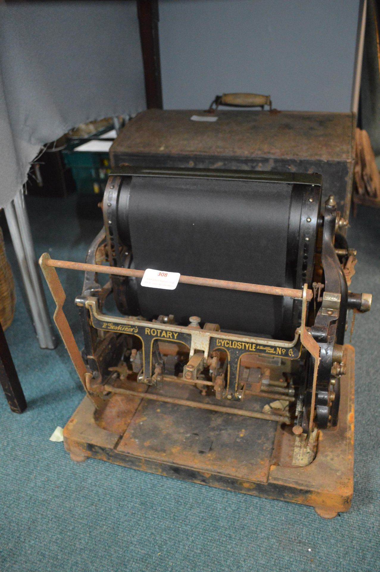 Vintage Gestetner Rotary Printing Press