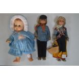 Three Vintage Dolls