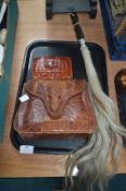 Handbags, Purse, and a Ethnic Carved Whip