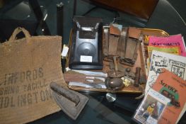 Collectibles Including Telephone, Ephemera and Magazines, Model Cars, and Metalware