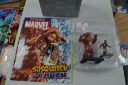 Marvel Figurine and Guide - Sasquatch and Puck