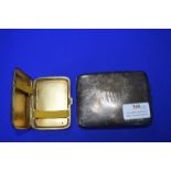 Two Hallmarked Sterling Silver Cigarette Cases