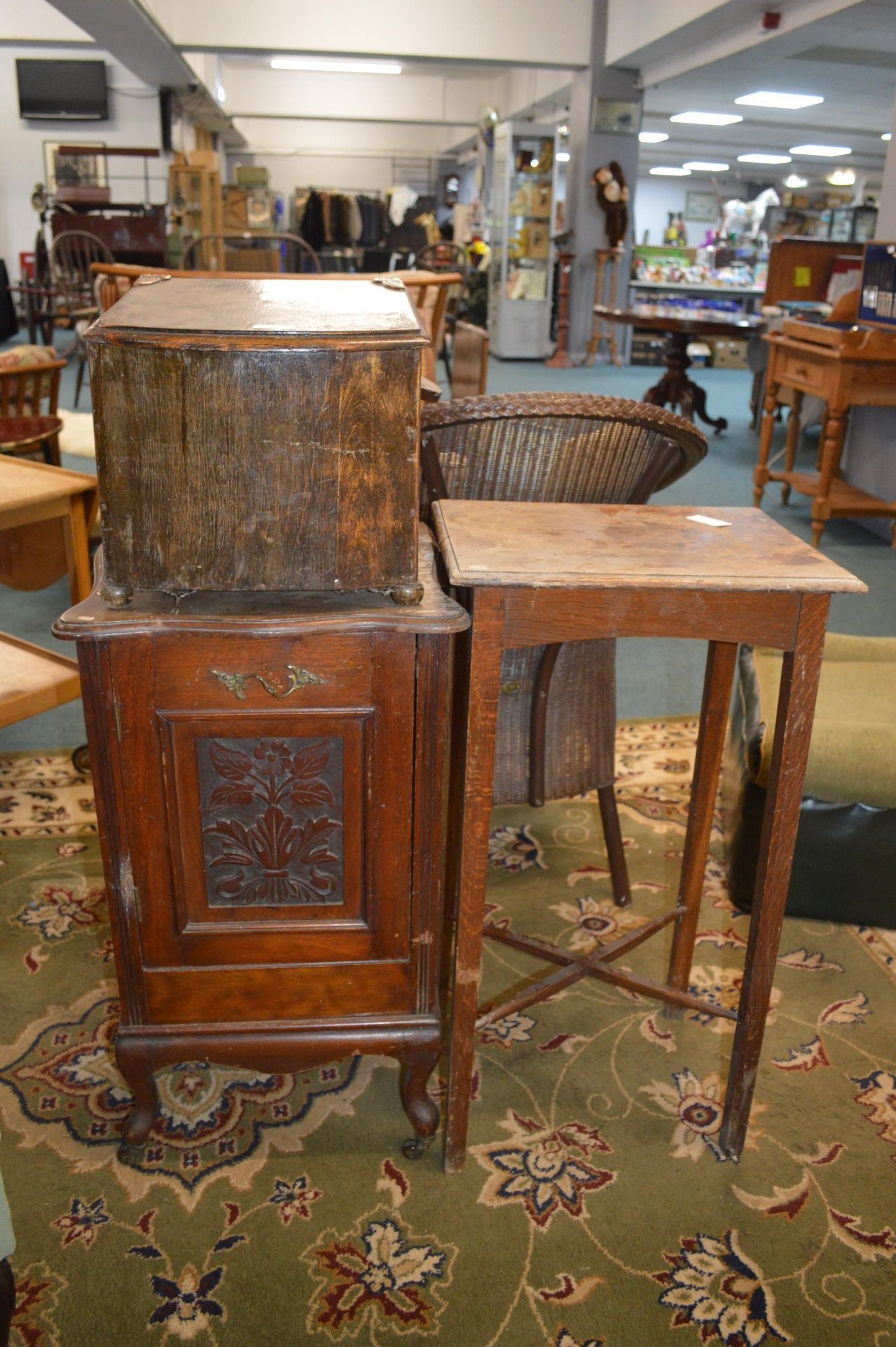 Pot Cupboard, Coal Box, and an Occasional Table