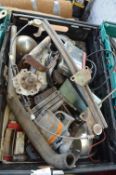 Tub of Assorted Vehicle Parts