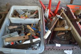 Two Crates of Miscellaneous Small Tools, Bolts, et
