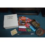 Metal Oxygen Mask Box Containing Military Books, B