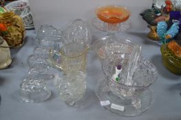 Glass Cake Stands, Trifle Bowls, and Rabbit Jelly