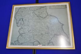 Reproduction Map of The North of England