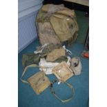 Military Kit Bags, Hessian Sacking, etc.