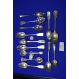 Hallmarked Sterling Silver Teaspoons etc.