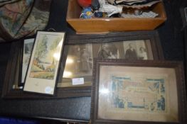 Four Small Edwardian Frames with Vintage Photograp