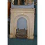 Victorian Cast Iron Fireplace with Fire Grete etc.