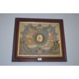 Framed Military Silk Embroidery