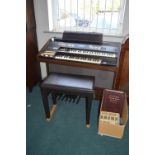 Hammond Organ with Stool and Music Manuals