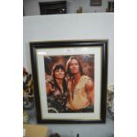 Framed and Signed Photograph of Zina Warrior Princ