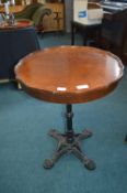 Cast Iron Pub Table Base with Replacement Top