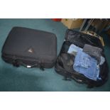 Two Antler Soft Body Suitcases Containing Gent Clo