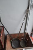 Wrought Iron Open Hearth Frying Pans etc.