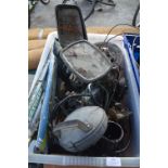 Tub of Assorted Vehicle Parts, Wing Mirrors, etc.