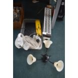 Electrical Items; Fans, Light Fitting, Heater, etc