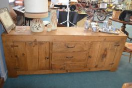Solid Pine Rustic Style Sideboard