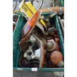 Tub of Assorted Vehicle Parts