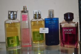*5x Part Used Bottles of Assorted Perfumes