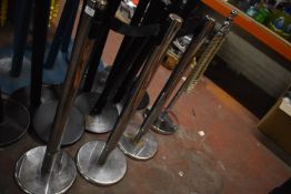 *Three Retractable Belt Barrier Stanchions and a a
