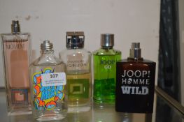 *5x Part Used Bottles of Assorted Perfumes