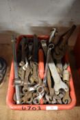 Quantity of Assorted Spanners etc.