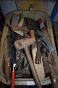 Tray of Assorted Tools for Plumbing, Plastering, e