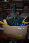 Mixed Box of Tools; Saw, Drill Bits, etc.