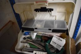 Plastic Medicine Box and Contents of Tools