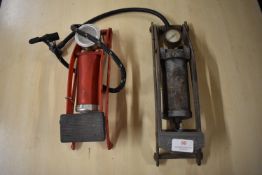 Two Pneumatic Foot Pumps