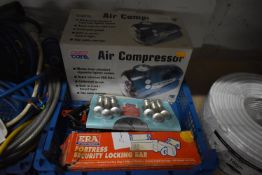 *Auto Care Air Compressor, Fortress Security Locki