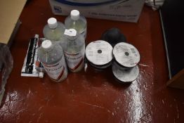 *Five Respirator Filters, Four Bottles of Max Meyer Prep Paste 240 and Two Tubes of Acryl-Red