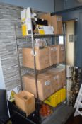 *Stainless Steel Four Shelf Racking