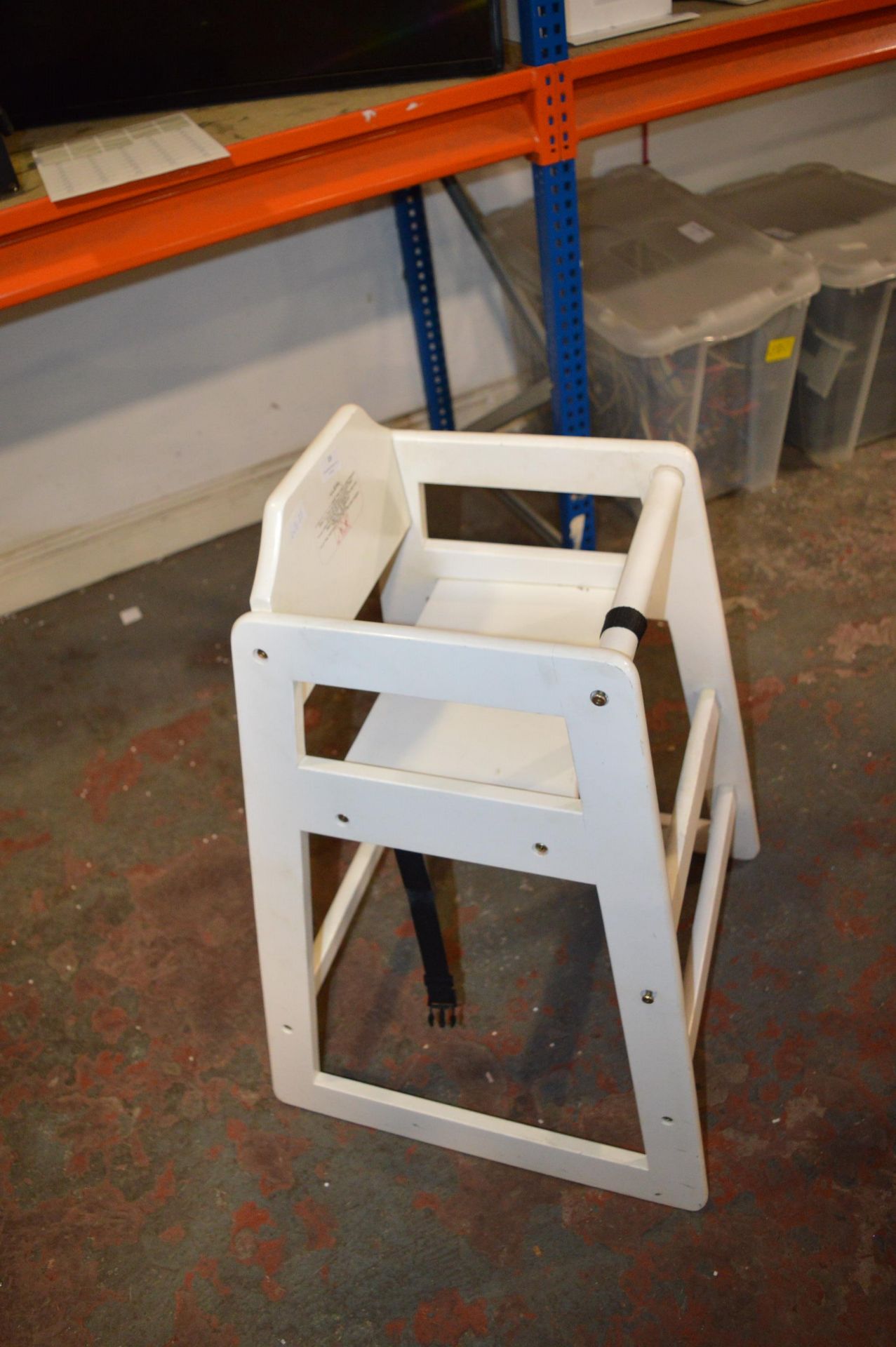 *Three White Painted Wooden Highchairs