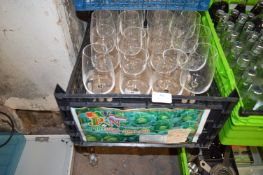 Twenty-Eight Wine Glasses and a Quantity of Shot G